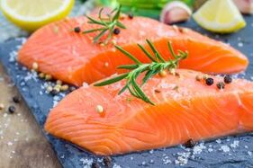 Salmon fillet in the diet of men with reduced libido